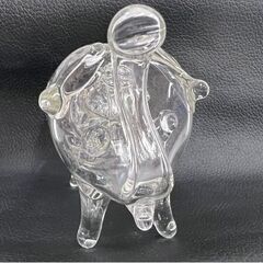 parisevetro イタリア ガラス細工 象 ぞう ゾウ 置物 オブジェ 飾物 ☆ 札幌市 白石店 の画像