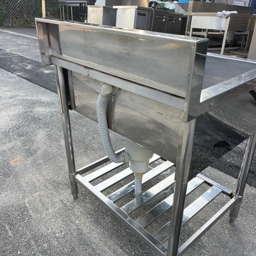 ☆中古品  1槽シンク  750×600×800  厨房用品  ☆