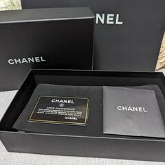 プレゼントに！超美品！廃盤レア！CHANELキャビアスキン☆ラウンドファスナー長財布☆ギフト付属品あり。本物の画像
