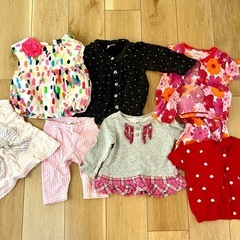 19着セット　女の子70 サイズ２着　80 サイズ14着 90サイズ３着　女の子まとめ売り　ANNA SUI コムサなどの画像