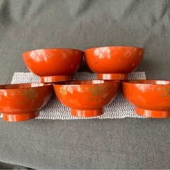 樹脂汁椀うるし塗り漆器汁椀27個食堂食器アウトドアキャンプ芋煮合宿旅館飲食店資材ホテル27個の画像