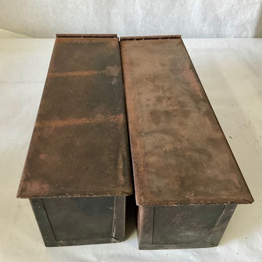 【ジャンク】食パン型 3斤 2個セット【サビ錆び】