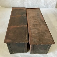 【ジャンク】食パン型 3斤 2個セット【サビ錆び】 