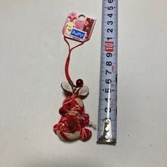 うさぎ携帯ストラップの画像