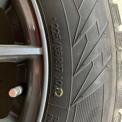 引き渡し済　近隣配達可能　CX-5使用スタッドレスタイヤ（ホイール、ナット付）※年内値下げの画像