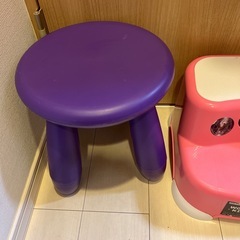 子供用　イス、ステップの画像