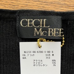【未使用タグ付】CECIL McBEE  VネックニットMの画像