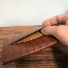 ☆値下げ☆K2412-080 DAKOTA レザーティッシュケース クロコ型押し の画像