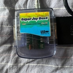 レッドクリアPS2コントローラー + Super Joy Box 4 USBアダプターセットの画像