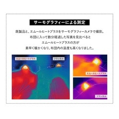 【比較的美品！定価5,990円】　エムール　エムールヒートプラス　極暖毛布　シングル　2枚合わせ毛布　ブランケットの画像