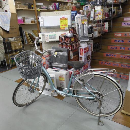 J341 ★キズサビ使用感★普通自転車★BRIDGESTONE★LEDオート★26インチ
