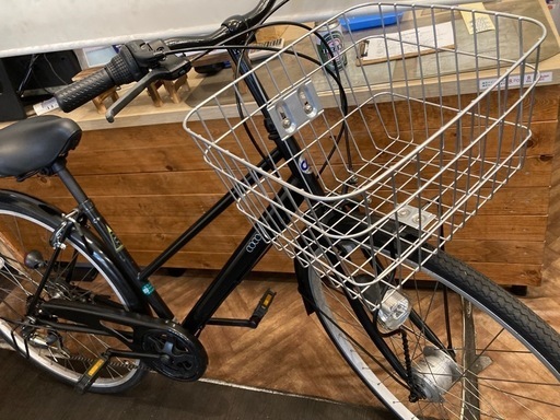 【訳あり！前後タイヤ・後輪チューブ新品！】 LEDオートライト　6段変速　27インチ自転車　ブラック 前後タイヤ、チューブ新品！】LEDオートライト 3段変速 27インチ 