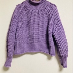 H&M チャンキーニットXL パープル　厚手