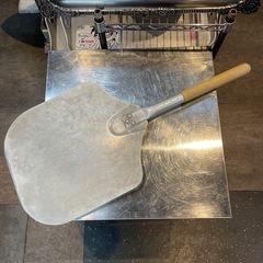 【引取り限定】中古　ピザピール　木製ハンドル付き　アメリカンメタルクラフト の画像