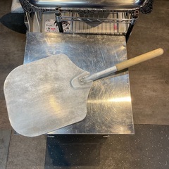 【引取り限定】中古　ピザピール　木製ハンドル付き　アメリカンメタ...