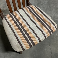 昭和レトロ　インテリア　ジャパニーズモダン　MATSUDA　マツダ　松田家具　木工芸　食堂椅子　ダイニングチェア　２脚の画像