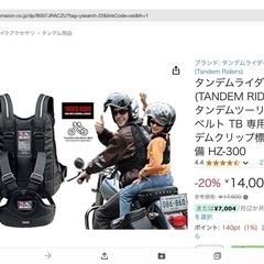 お取引中 タンデムライダーズ社ツーリングベルトの画像