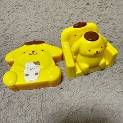 ポムポムプリン　ハッピーセット、スタンプ、絵カード