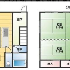 NO26.⭐初期費用無料⭐ 3LDK!! 📢 　家賃1.9万円！！DIY可能 当月末まで家賃無料！ ★【ペット可】 戸建て 貸家 戸建て 格安 家賃2.9万円 香取市小見川戸建て ペット可 複数入居可 賃貸物件 バストイレ別 事務所利用可能 初期費用0円 - 香取市