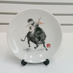 【理由有中古品】【長期保管品】 福皿　丁丑の図　平成九年