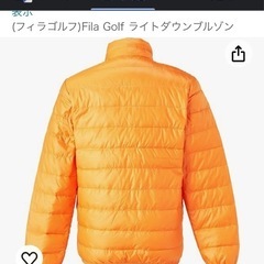 貴重ＬＬサイズ早い物勝ち🧡FILA GOLF フィラゴルフ  ダウンジャケット　オレンジの画像