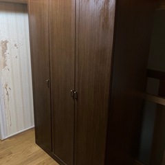 【募集継続中】オーク材×桐材　ワードローブ　衣装タンス　3枚扉　...