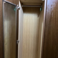 【募集継続中】オーク材×桐材　ワードローブ　衣装タンス　3枚扉　収納　箪笥の画像