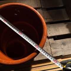 常滑焼　8号★久松窯 かめ 大型　丸壺蓋付　漬物容器 味噌甕 梅干し壺◆昭和レトロ★美品の画像