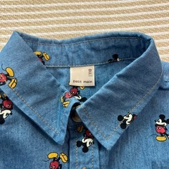 ミッキー　シャツ プティマイン　110の画像
