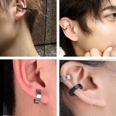 片耳用イヤーカフ（新品）シルバー（新品）の画像