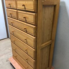 昭和レトロ　木製　7段チェスト　箪笥　タンス　古家具　古民家　当時物　1203-4の画像