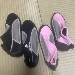シュノーケル用シューズ男女２足