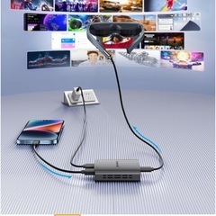 スマートグラスAIR2+PCゲーム機スマホ接続