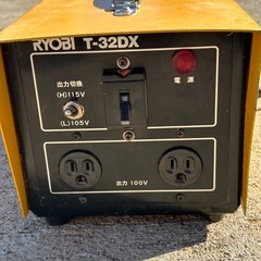 リョービ RYOBI トランサー T-32DX　ダウントランス 降圧器 変圧器  200V 単相 → 100Vの画像