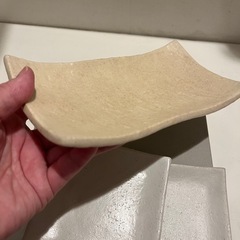 値下げ⭐️四角いお皿　ナチュラル　の画像