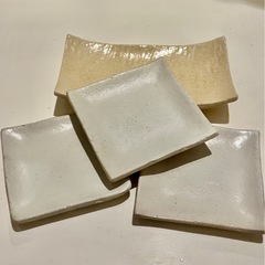 値下げ⭐️四角いお皿　ナチュラル　の画像
