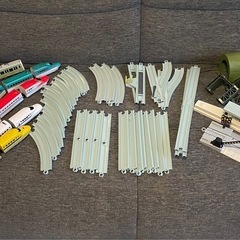 電車,新幹線,機関車,線路,踏切,トンネル,陸橋,駅のセット