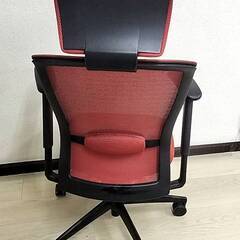オフィスチェア　レッドの画像