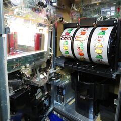パチスロ実機 ニューアイムジャグラー EX-KT コイン使用 ドアキー・設定キー付 スロット機 クレカ決済可能│江別市のリサイクルショップドロップの画像