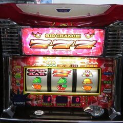 パチスロ実機 ニューアイムジャグラー EX-KT コイン使用 ドアキー・設定キー付 スロット機 クレカ決済可能│江別市のリサイクルショップドロップの画像