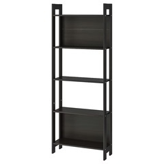 IKEA イケア LAIVA ライヴァ　本棚, ブラックブラウン...