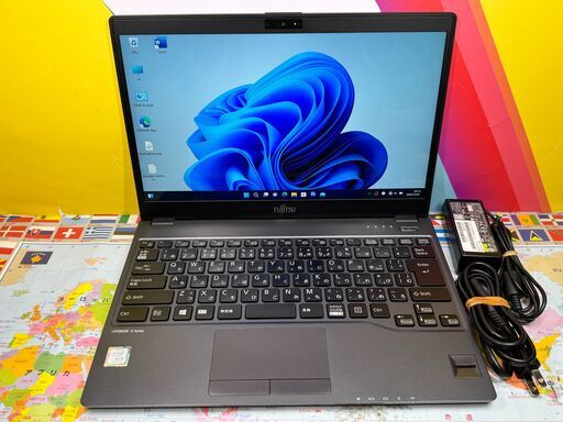 JC03240 美品 富士通 U938/S 13.3型 タッチパネル ノートPC Win11