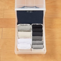 無印良品 ポリプロピレン衣装ケース中(約幅40×奥行65×高さ24cm) 2個セットの画像