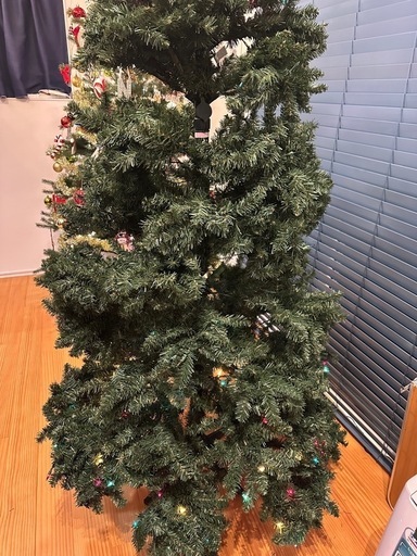 特大　カラフルライト付き　クリスマスツリー 220cm アメリカ　ツリーバッグ付