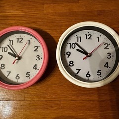 ２つ壁掛け時計