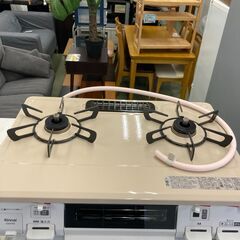 【お取引中】2022年製 リンナイ Rinnai 都市ガス 2口 左強火ガステーブルコンロ ピュアベージュ KG64TW2L★8692★の画像
