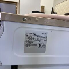 【お取引中】2022年製 リンナイ Rinnai 都市ガス 2口 左強火ガステーブルコンロ ピュアベージュ KG64TW2L★8692★の画像
