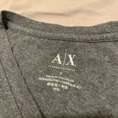 (美品) (Armani Exchange アルマーニ エクスチェンジ) -- グレーTシャツの画像