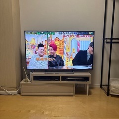 ホワイトオーク　テレビ台　　
角度調整　 伸縮自在テレビ台※12月7日もしくは8日引取り限定の画像