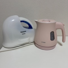パナのアイロンとタイガーのケトル
